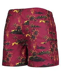 Men's Foco Maroon Arizona State Sun Devils Island Palm Swim Trunks