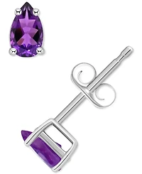 Amethyst Pear Stud Earrings (3/8 ct. t.w.) 14k Gold