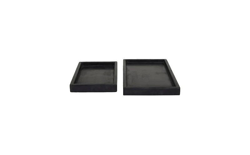 Marble Modern 2 Piece Tray Set