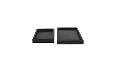 Marble Modern 2 Piece Tray Set