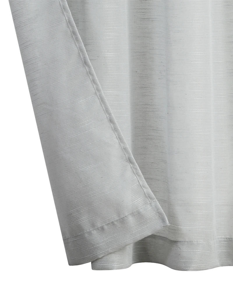 Nautica Erasmus Sheer Rod Pocket Window Curtain Panel Pair, 38" x 84"