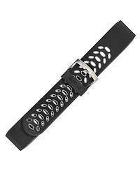 WITHit Black and Grey Silicone Sport Band designed for Fitbit Charge 2