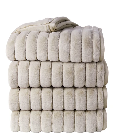 Ultra Plush Raschel Mink Blanket, Twin/Full