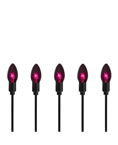 C9 Bulb Halloween 10 Piece Pathway Markers with 8.75' Black Wire Set