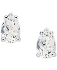 White Topaz Pear Stud Earrings (1/2 ct. t.w.) 14k Gold