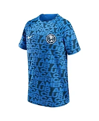 Big Boys Nike Blue Club America 2022 Pre-Match Raglan Performance Top