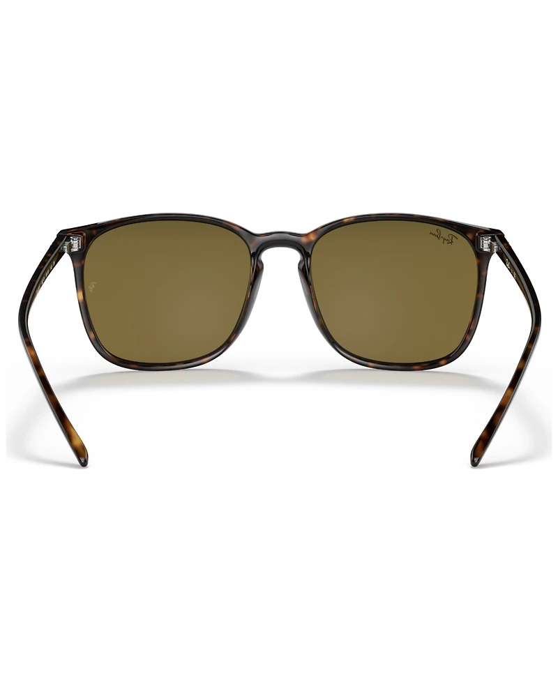 Ray-Ban Men's Low Bridge Fit Sunglasses, RB4387F 55