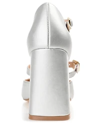 Journee Collection Women's Isadorah Double Strap Heels