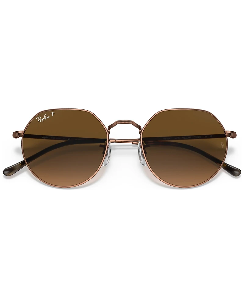 Ray-Ban Unisex Polarized Sunglasses, RB3565 Jack