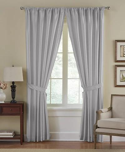 Elrene Home Fashions Versailles Faux Silk Blackout Window Curtain