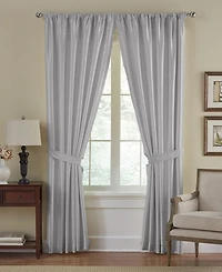 Elrene Home Fashions Versailles Faux Silk Blackout Window Curtain