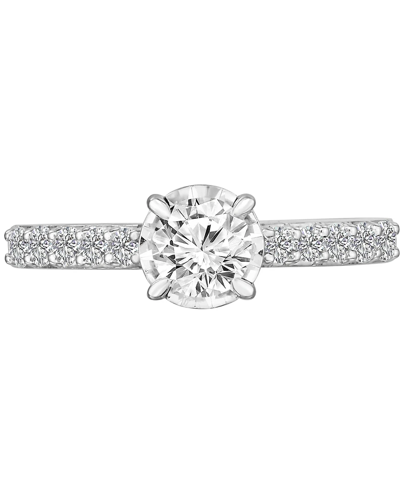 TruMiracle Diamond Solitaire Plus Engagement Ring (1 ct. t.w.) in 14k White Gold