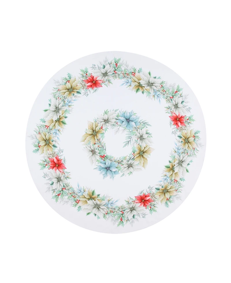 Laural Home Glad Tidings 70" Round Tablecloth