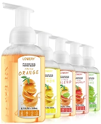 Lovery Hand Foaming Soap in Citrus Blend, Lemon, Orange, Lime, Pink Grapefruit, Moisturizing Hand Soap