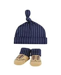 Hudson Baby Boys Youngster's Cap and Sock Pairing