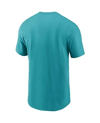 Men's Nike Aqua Miami Dolphins Team Wordmark T-shirt