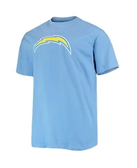 Men's Fanatics Justin Herbert Powder Blue Los Angeles Chargers Big and Tall Player Name Number T-shirt