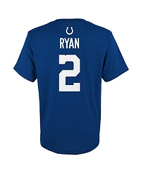 Big Boys Matt Ryan Royal Indianapolis Colts Mainliner Player Name and Number T-shirt
