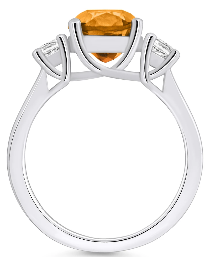 Macy's Citrine (2 ct. t.w.) and Diamond (1/3 Ring 14K Gold