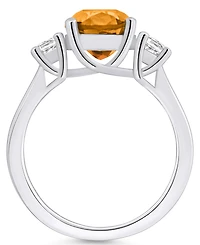 Macy's Citrine (2 ct. t.w.) and Diamond (1/3 Ring 14K Gold