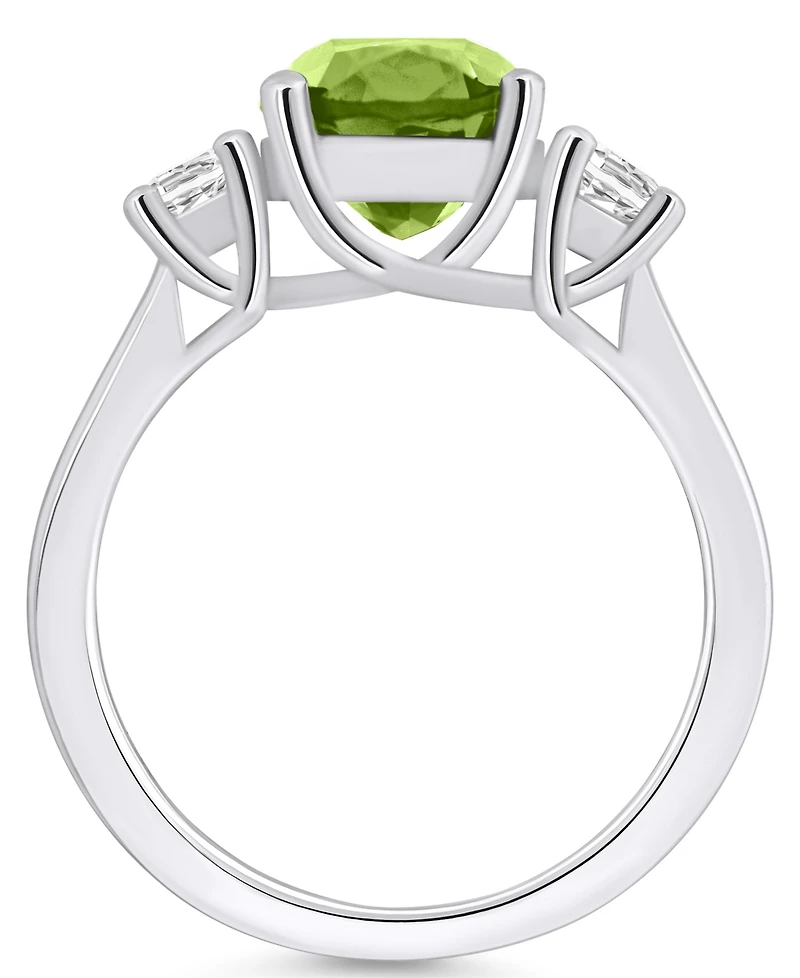 Macy's Peridot (2-3/8 ct. t.w.) and Diamond (1/3 Ring 14K White Gold