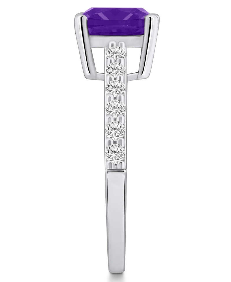 Macy's Amethyst (2 Ct. T.w.) and Diamond (1/3 Ring 14K White Gold