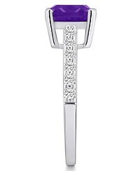 Macy's Amethyst (2 Ct. T.w.) and Diamond (1/3 Ring 14K White Gold