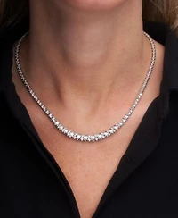 Wrapped In Love Diamond Graduated 17 22 Necklace Collection 1 Ct. T.W. In Sterling Silver Macys Exclusive