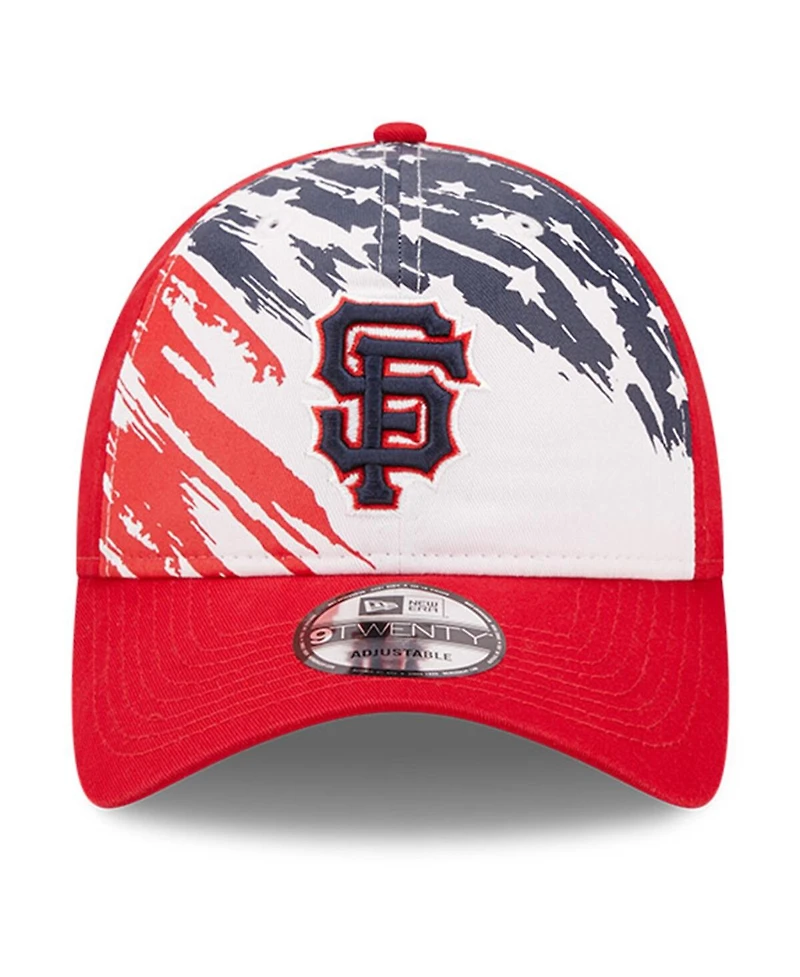 Men's New Era Red San Francisco Giants 2022 4Th Of July 9TWENTY Adjustable Hat