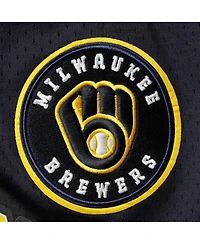 Men's Pro Standard Navy Milwaukee Brewers Logo Mesh Shorts