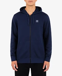 Hurley Men's Icon Chest Logo Full Zip Hooded Sweatshirt