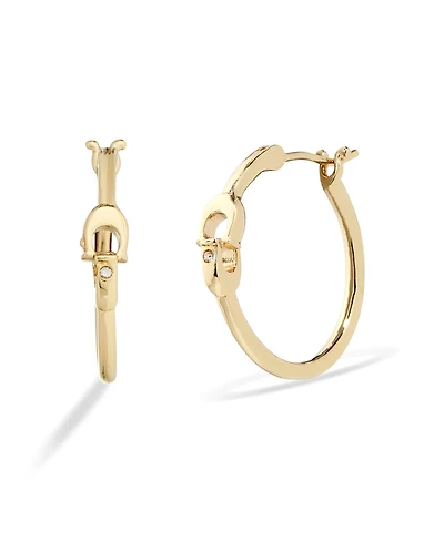 Coach Signature Hoop Earrings