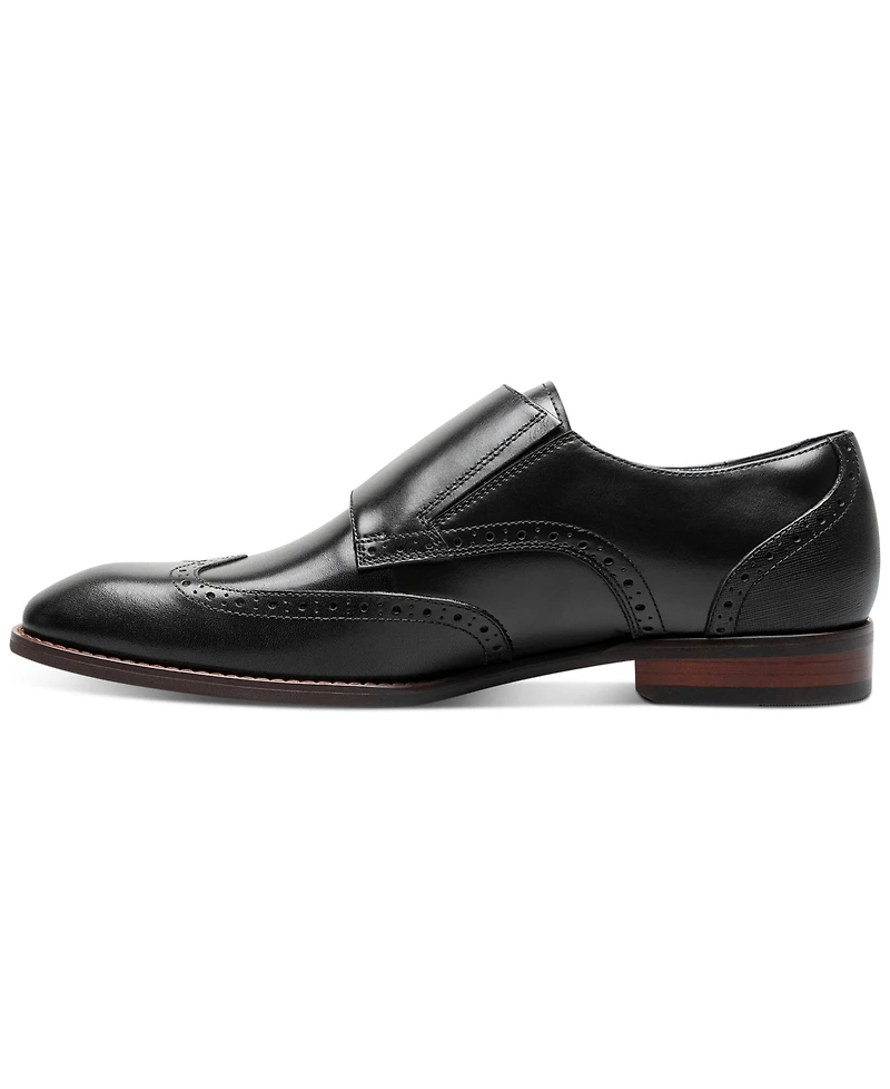 Stacy Adams Men's Karson Wingtip Double-Monk Strap Dress Shoe