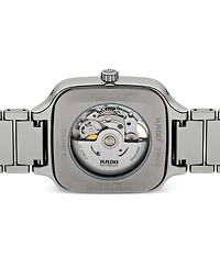 Rado Unisex Swiss Automatic True Square Gray Ceramic Bracelet Watch 38mm