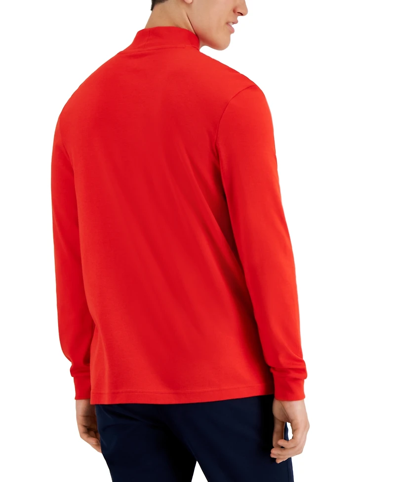 Club Room Men's Solid Mock Neck Shirt, Created for Macy's