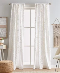 Peri Home Gates Tufted Chenille Pole Top 2 Piece Curtain Panel Collection