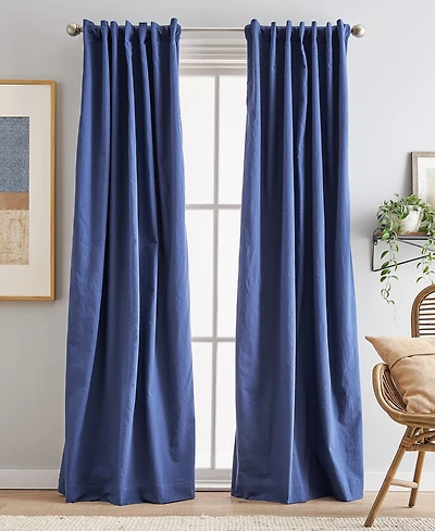 Peri Home Sanctuary Back Tab Lined 2-Piece Curtain Panel Set, 50" x 108"