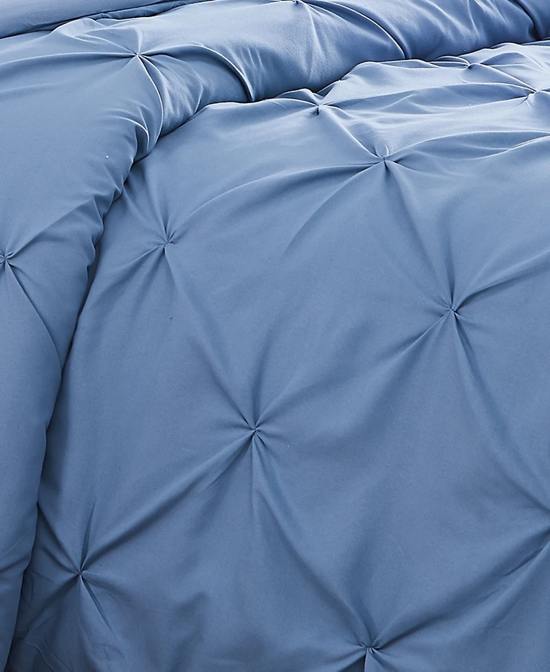 Southshore Fine Linens Pintuck 3 Piece Duvet Cover Set, Full/Queen