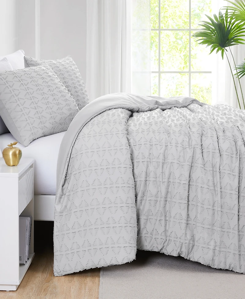 Southshore Fine Linens Dhara 2 Piece Textured Duvet Cover Set, Twin/Twin Xl