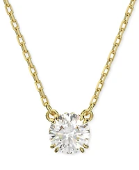 Swarovski Silver-Tone Constella Crystal Pendant Necklace, 14-7/8" + 2" extender