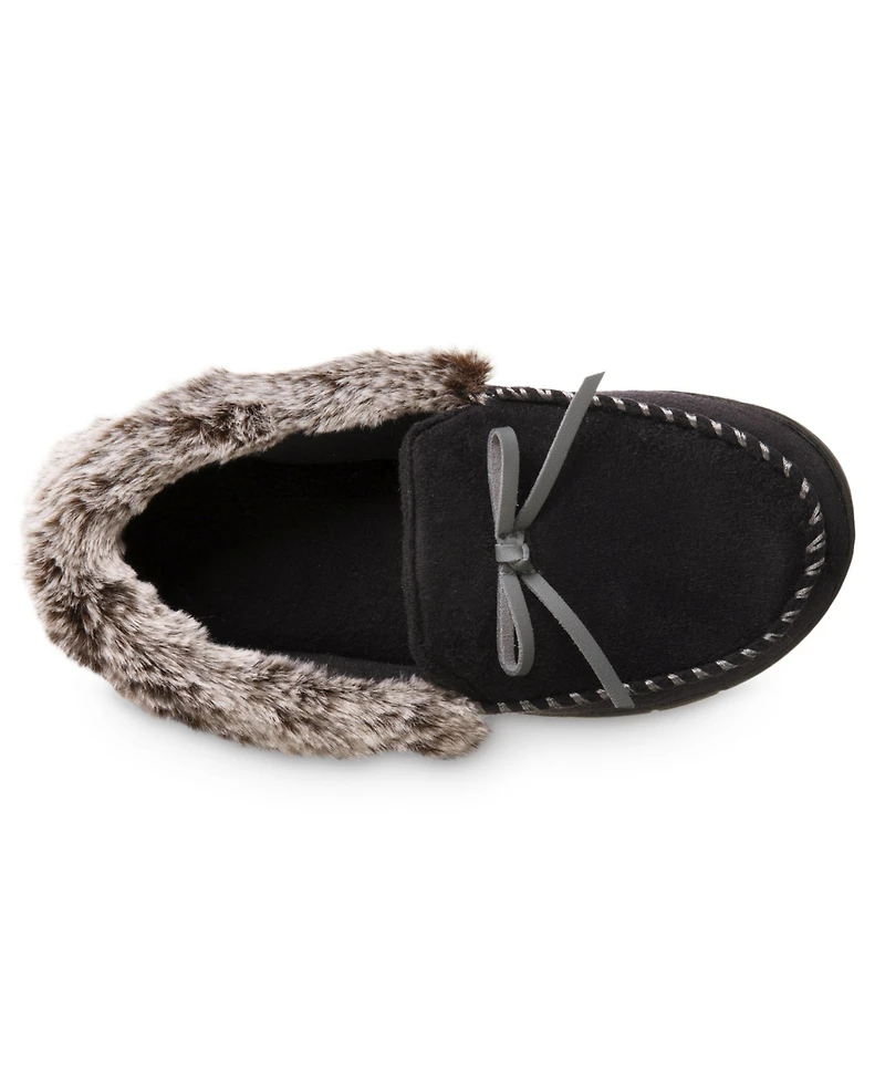 Isotoner Signature Women's Microsuede Rae Comfort Moccasin Slippers