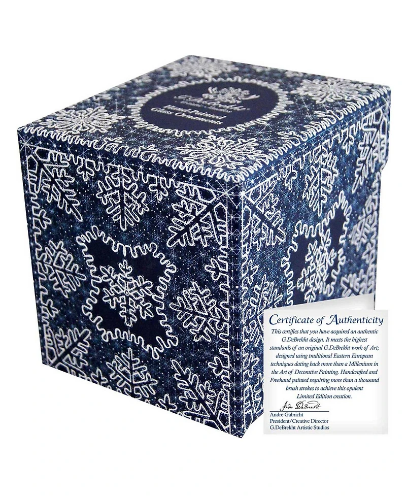 G.DeBrekht Snowy Night Ball Holiday Ornament