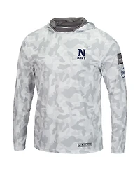 Men's Colosseum Arctic Camo Navy Midshipmen Oht Military-Inspired Appreciation Long Sleeve Hoodie Top