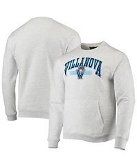 Men's League Collegiate Wear Heathered Gray Villanova Wildcats Upperclassman Pocket Pullover Sweatshirt