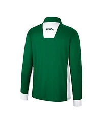 Men's Colosseum Green Michigan State Spartans Bart Quarter-Zip Windshirt