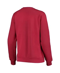 Women's Colosseum Crimson Indiana Hoosiers Campanile Pullover Sweatshirt