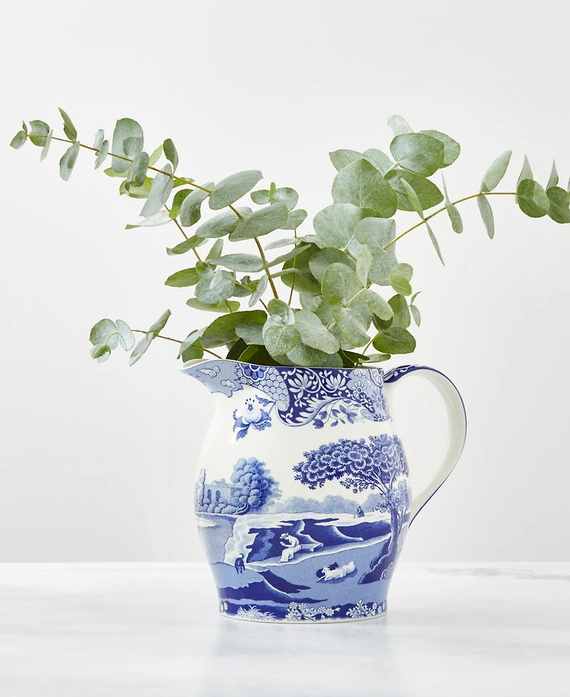 Spode Blue Italian Liverpool Pitcher