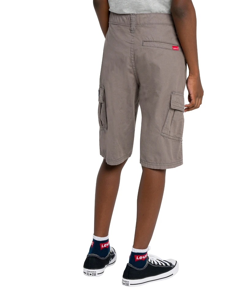 Levi's Big Boys Adjustable Waistband Cargo Pocket Shorts