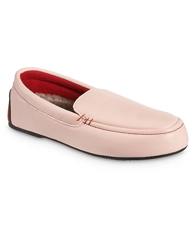 Isotoner Signature Women's Faux Leather Vivienne Moc Slippers