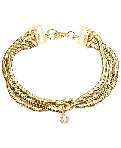 Bonheur Jewelry Lucile Crystal Chain Bracelet